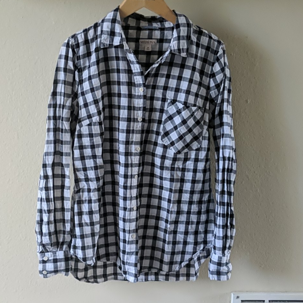 3/$12long Sleeve Patterned Button Down